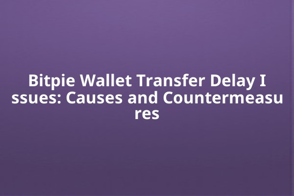 Bitpie Wallet Transfer Delay Issues: Causes and Countermeasures